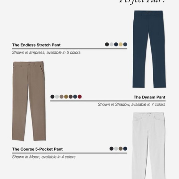 Sun Day Red Endless Stretch Pants Golf 34" x 32" Navy Tailored Fit - Picture 6 of 7